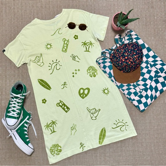 Aruma 💚 Dress Small - custom / hand painted - Picture 4 of 5